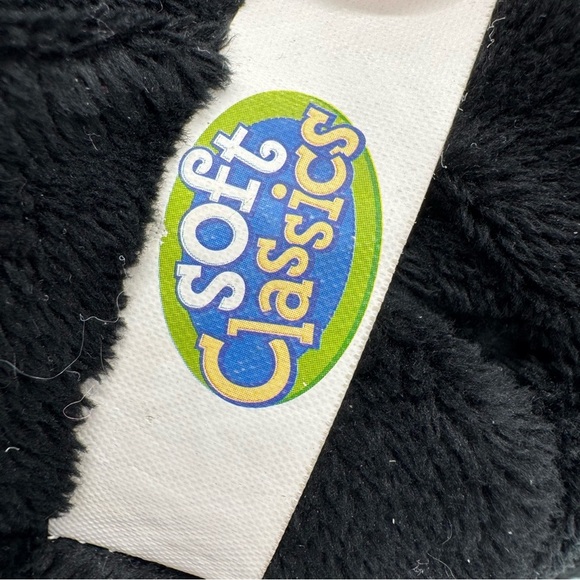 Plush Black Cat with Pumpkin and Purple Accents - Picture 4 of 5